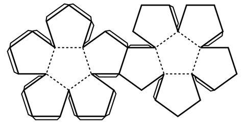 Modelo de papel de un decaedro (trapezoedro pentagonal )