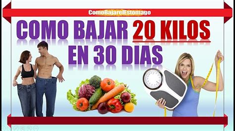 como bajar 20 kilos