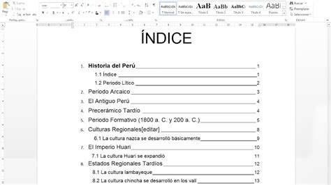Cómo hacer índice en Word Paso a Paso El Mundo Geek 🥇