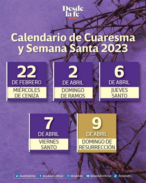 como cae la semana santa 2023