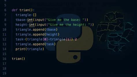 operadores python (area de un triangulo) Tutorias.co