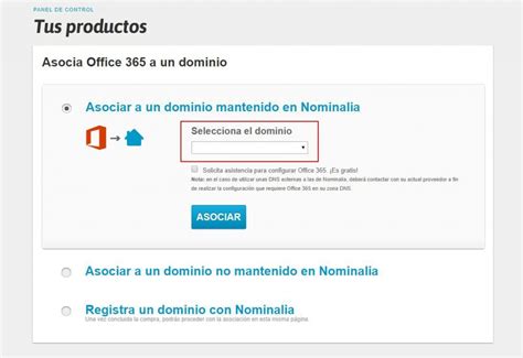 como configurar dominio office 365