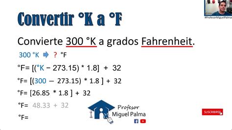 como convertir grados a grados kelvin