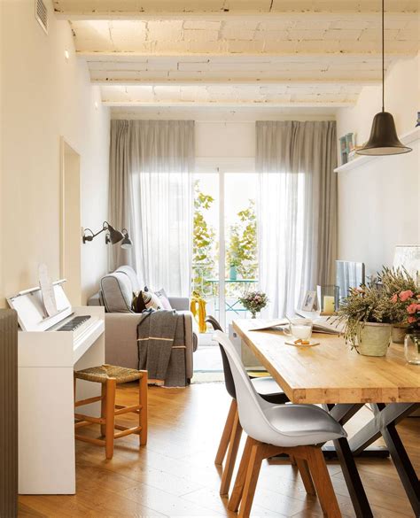 Como Decorar Un Living Comedor Pequeo Rectangular
