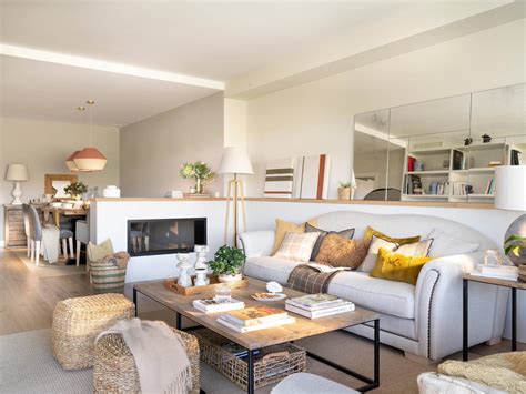 Como Decorar Un Salon Rectangular Con Chimenea