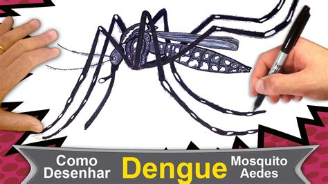 como desenhar mosquito da dengue
