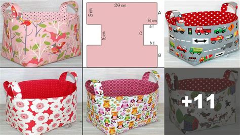 Como Hacer Cesta De Tela Rectangular