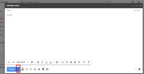 como programar un mail gmail