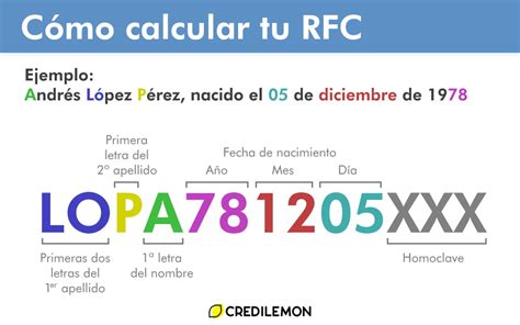 como se calcula rfc