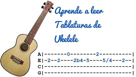 como se leen las tablaturas de ukelele