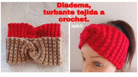 como tejer una diadema a crochet