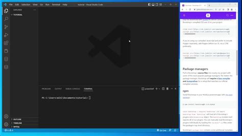 como usar bootstrap en visual studio code