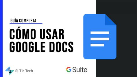 como usar google docs tutorial