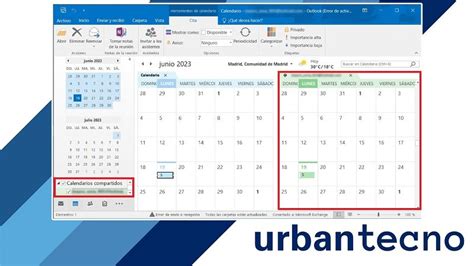 como ver el calendario en outlook