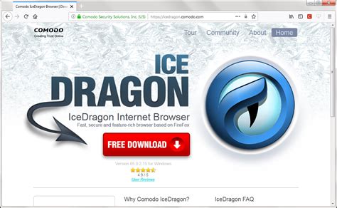 comodo ice dragon web browser