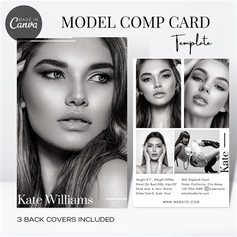 Comp Card Examples For Modeling