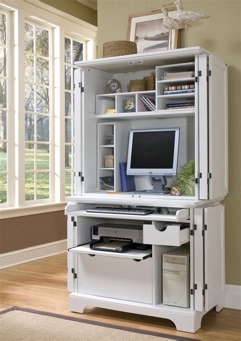Compact Computer Cabinet Desk