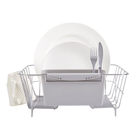 Compact Dish Drainer Chrome