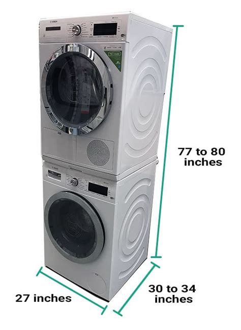 Compact Stackable Washer And Dryer Dimensions