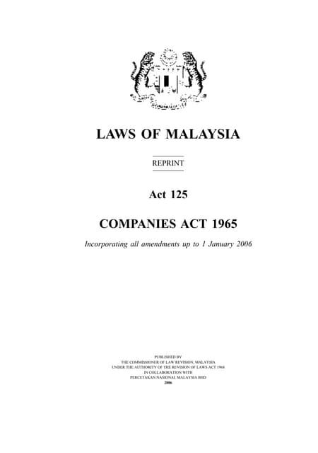 companies act 1965 pdf