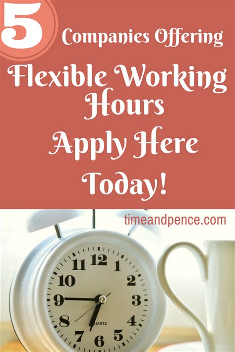 companies offering flexible working hours