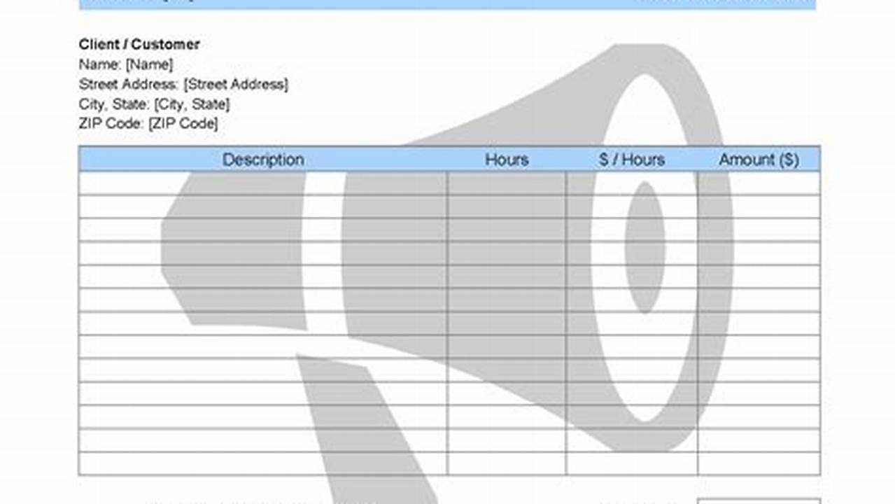 Company Advertising Agency Invoice Template: A Comprehensive Guide