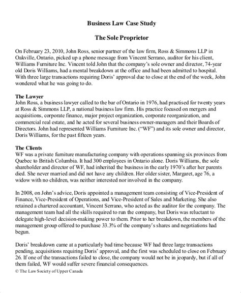 company case study examples pdf