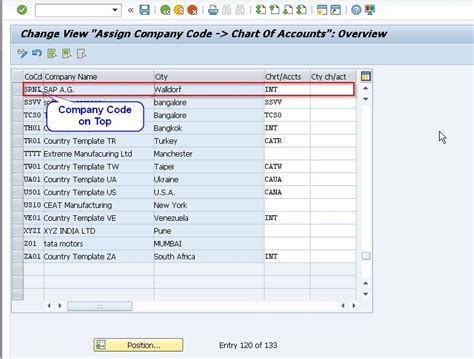 Company Code Sap Example