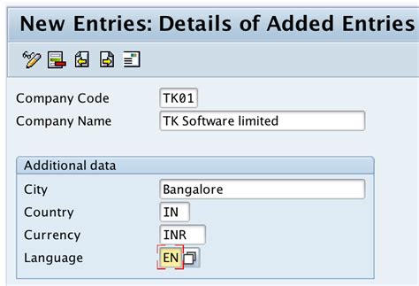 company code tcode