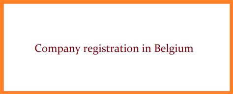 company register belgium name