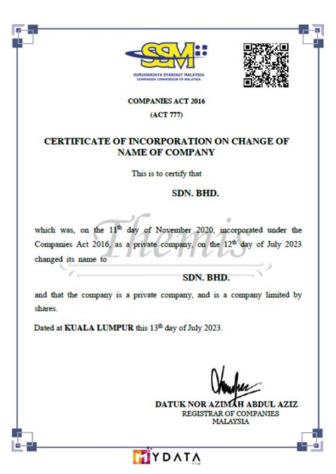 Company Under Section 28