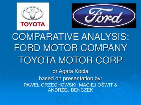Comparative Analysis - 1984 Ford 300