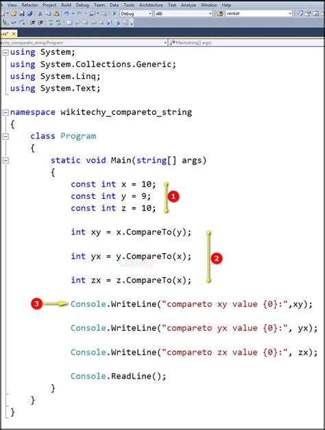 Comparator C++ String