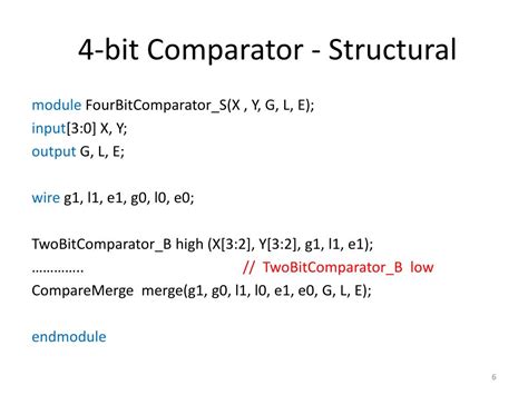 Comparator Code Definition