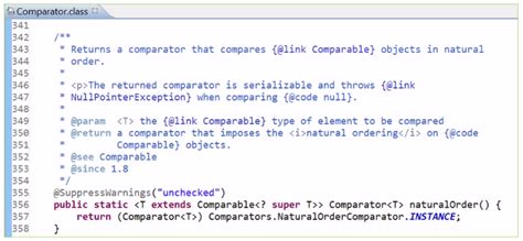 Comparator Enum Java