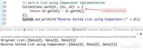 Comparator List Java