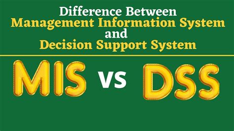 compare and contrast the mis and dss