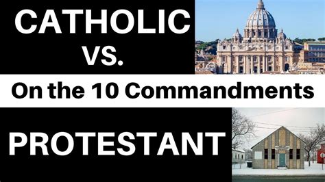 compare catholic and protestant commandments