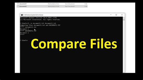 compare changes in two text files