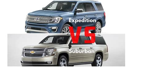 compare chevrolet suburban to ford expedition