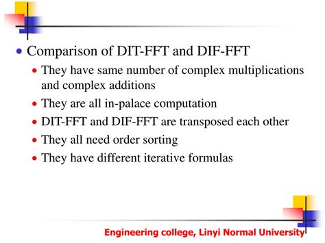 Compare Dit Fft And Dif Fft