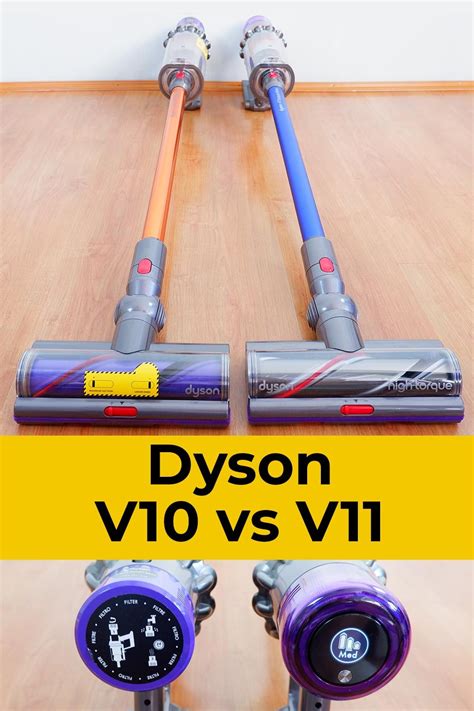 compare dyson v10 and v11 cordless vacuums