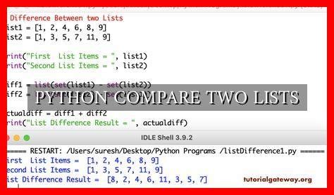 compare elements in list python
