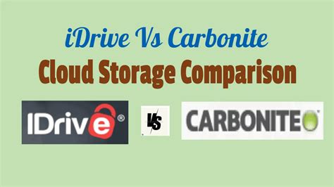 compare idrive to carbonite