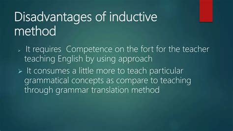 compare inductive and deductive method of teaching grammar