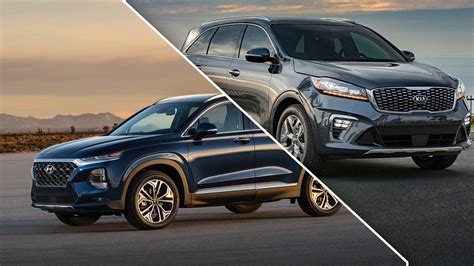 compare kia sorento to hyundai santa fe