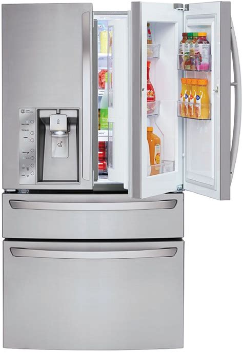 compare lg frenh door refrigerators to damsung french foor