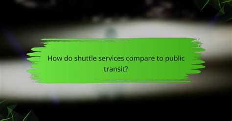 compare shuttle services