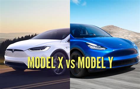 compare tesla model y and x