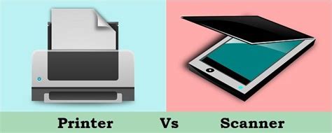 compare the function of scanner and printer